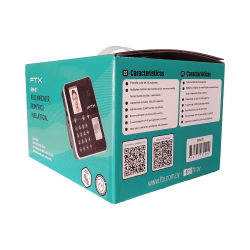 RELOJ/MARCADOR FTX BIOMET. RJ45/DE HUELLA/FACIAL FBM-01 NEGRO