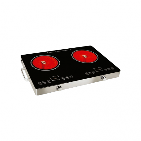 PLACA COCINA VITRO FTX 7000W 220V DIG/2HORN/NEGRO C/SELEC FEC-2H