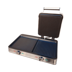 PARRILLA ELECTRICA FTX 2100W 220V GRILL 2EN1 EG2-718
