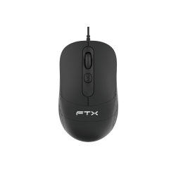 MOUSE USB FTX M73 2400DPI/4 BOT/1.2M/NEGRO 128861