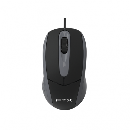 MOUSE USB FTX M56 1000DPI/3 BOT/1.2M/NEGRO 128878