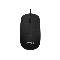 MOUSE USB FTX M47 1200DPI/3 BOT/1.1M/NEGRO 128830