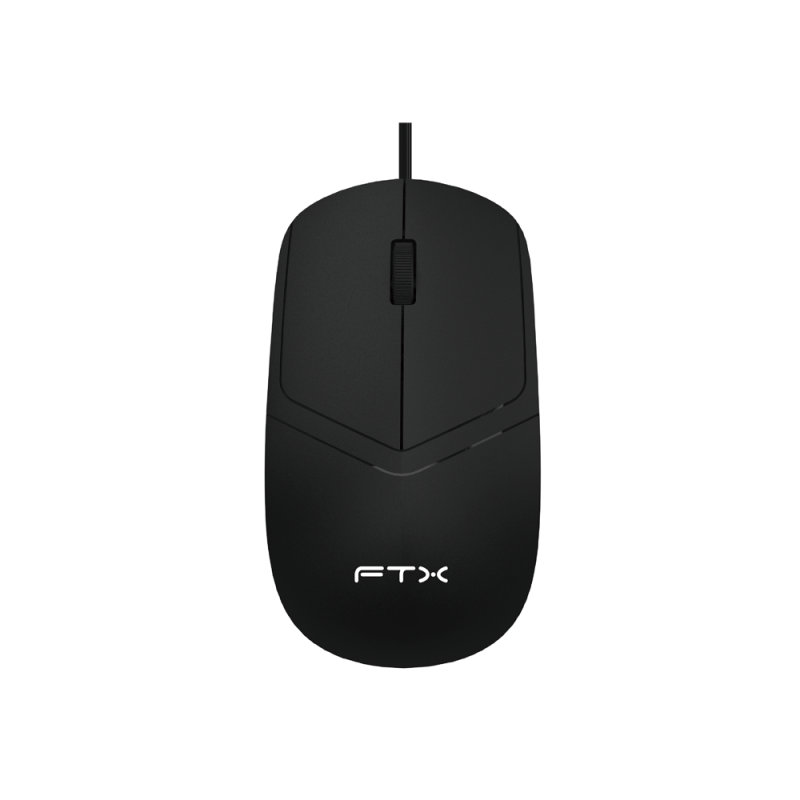MOUSE USB FTX M47 1200DPI/3 BOT/1.1M/NEGRO 128830