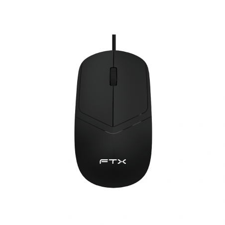 MOUSE USB FTX M47 1200DPI/3 BOT/1.1M/NEGRO 128830