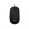 MOUSE USB FTX M47 1200DPI/3 BOT/1.1M/NEGRO 128830