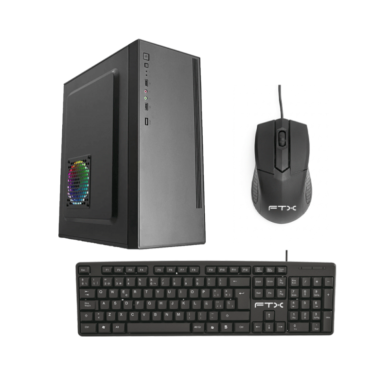 GAB KIT FTX PCC-5W3SK 500W MOUSE+TECL/ESP ATX/MATX/ITX 132363