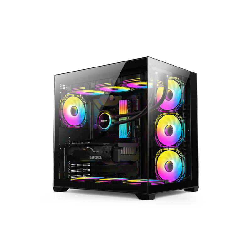 GAB GAMER FTX PCC-G07 LATERAL FRONTAL TRANS 4 FAN ATX/MATX/ITX
