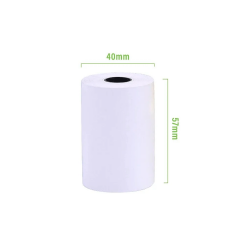 PAPEL TERMICO FTX 57MM X 40M PRT5740 X 100 UNI 128595