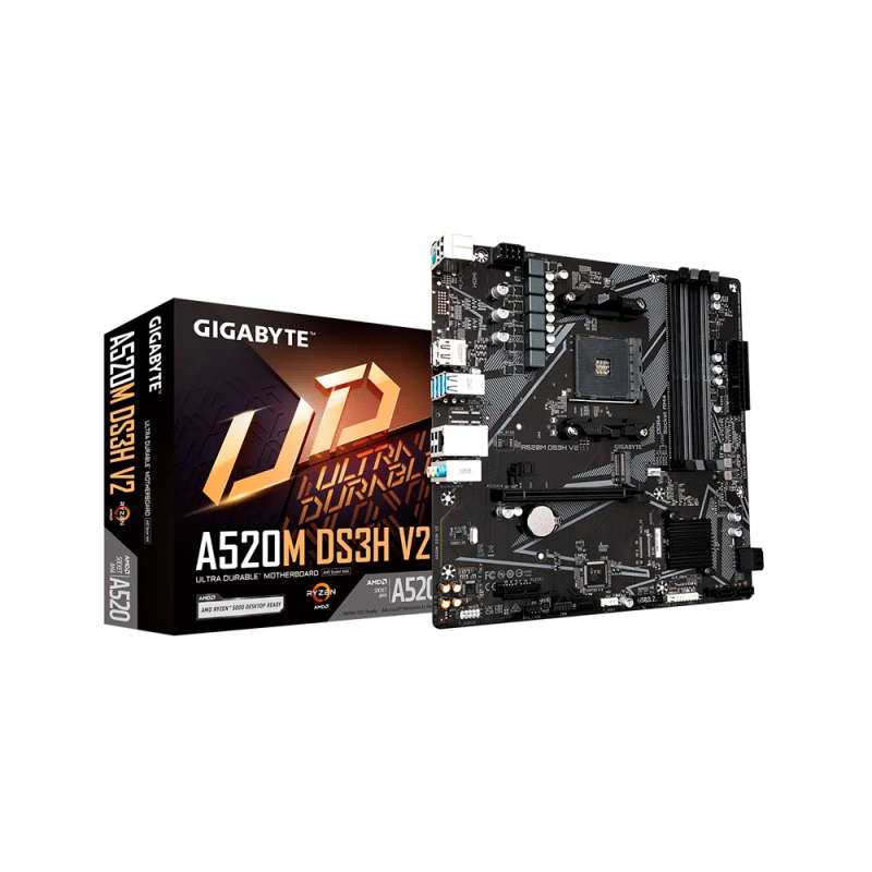 MB AM4 A520M DS3H V2 GIGABYTE S/R/HDMI/DP/M2/DDR4/USB3.2/MATX