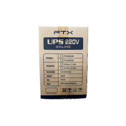 UPS 220V FTX O3000VA 3000W ON LINE NEMA UNIVERSAL USB/RS232/EPO
