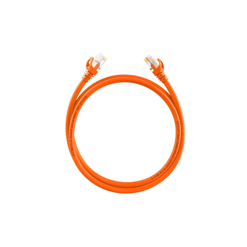 PATCH CORD UTP RJ45 HIKVISION CAT6 2 MTS NARANJA 24AWG DS-1NP6UEC0