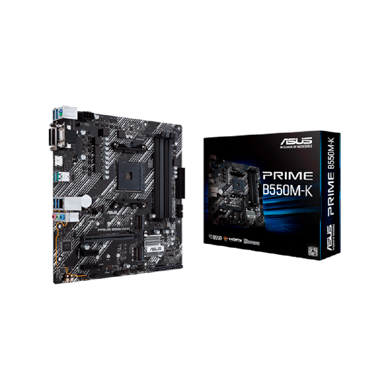 MB AM4 B550M-K PRIME ASUS V/S/R/HDMI/DVI/2M2/DD4/USB3.2/MATX