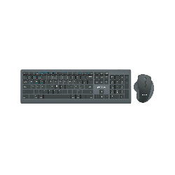 TECLADO+MOUSE WIR/BT FTX KM500 NUM/ESP/RECARGABLE NEGRO 128816