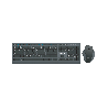 TECLADO+MOUSE WIR/BT FTX KM500 NUM/ESP/RECARGABLE NEGRO 128816