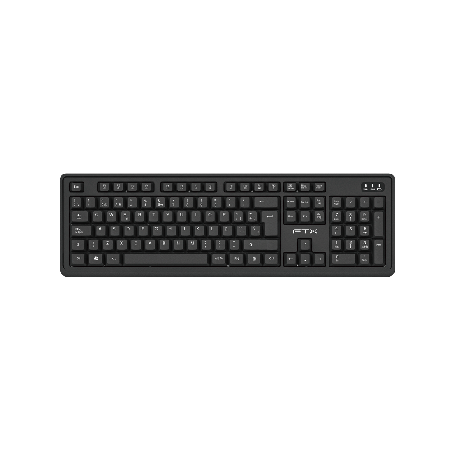TECLADO WIR FTX KW46 NUM/ESP/NEGRO 128755