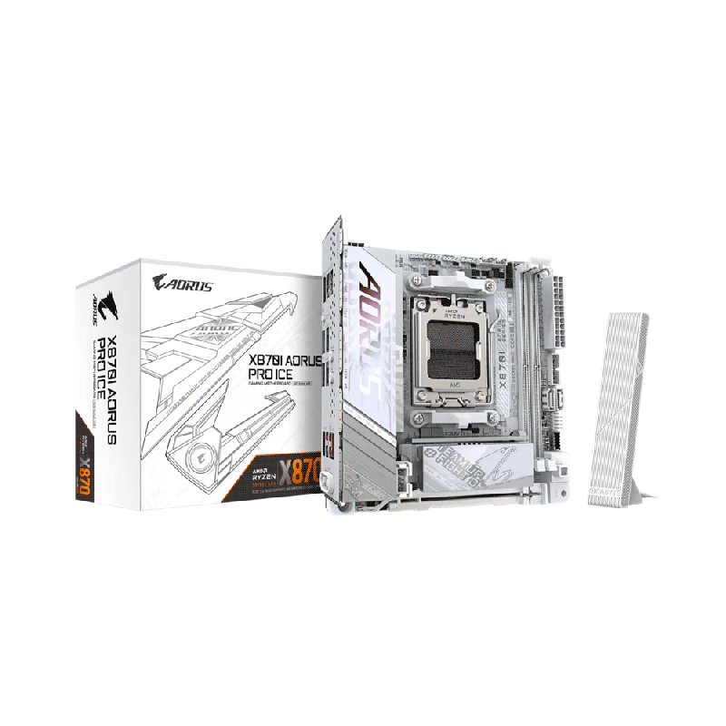 MB AM5 X870I AORUS PRO ICE DDR5 GIGABYTE S/R/HDMI/2M2/WIFI/USB/MITX