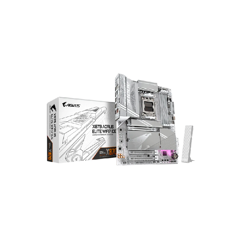 MB AM5 X870 AORUS ELITE WIFI7 ICE DDR5 GIGABYTE S/R/HDMI/4M2/USB3.2/AT