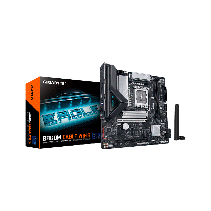 MB 1851 B860M EAGLE WIFI6 DDR5 GIGABYTE S/R/DP/HDMI/2M2/USB3.2/MATX