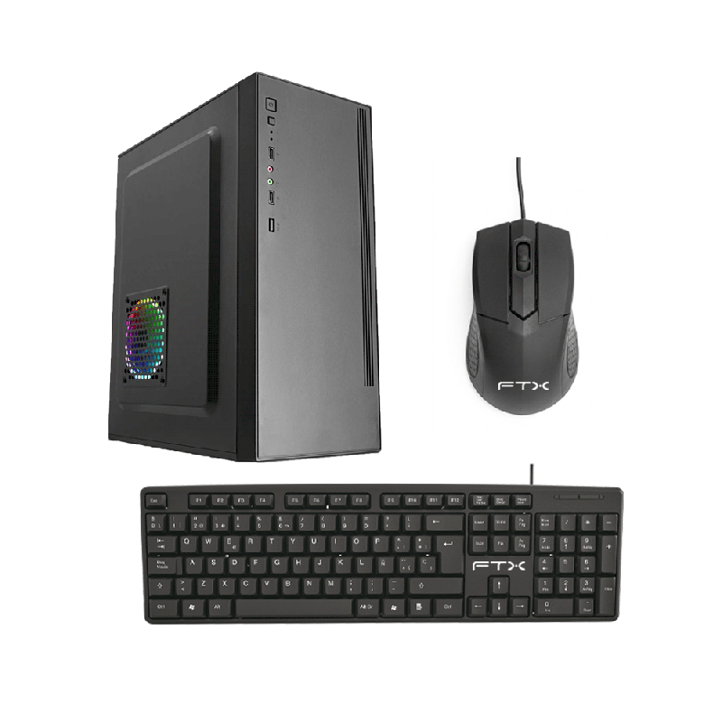 GAB KIT FTX PCC-5W3SK 500W MOUSE+TECL/ESP ATX/MATX/ITX 132363