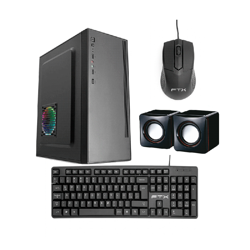 GAB KIT FTX PCC-5W3 500W MOUSE+TECL/ESP+SPK ATX/MATX/ITX 132172