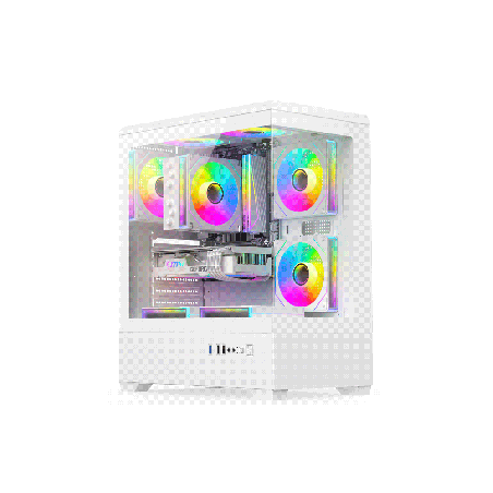 GAB GAMER FTX PCC-G9WH VIDRIO TEMP 3 FAN ATX/MATX/ITX BLANCO