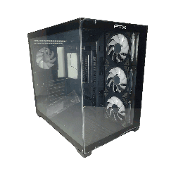 GAB GAMER FTX PCC-G07 LATERAL FRONTAL TRANS 4 FAN ATX/MATX/ITX