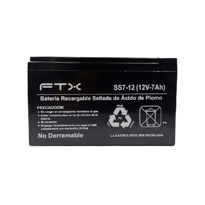 UPS FTX BATERIA RECARGABLE 12V 7A AGM SS7-12