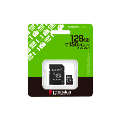 MEM MICRO SD KINGSTON 128GB SDCS3/128GB 150/- CANVAS SELECT PLUS C/ADA