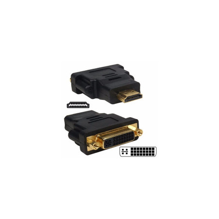 ADAPTADOR DVI HEMBRA A HDMI MACHO