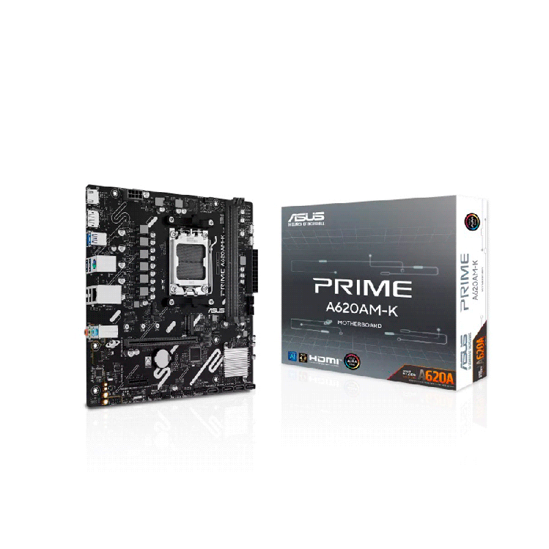 MB AM5 A620AM-K PRIME DDR5 ASUS S/R/HDMI/M2/MATX