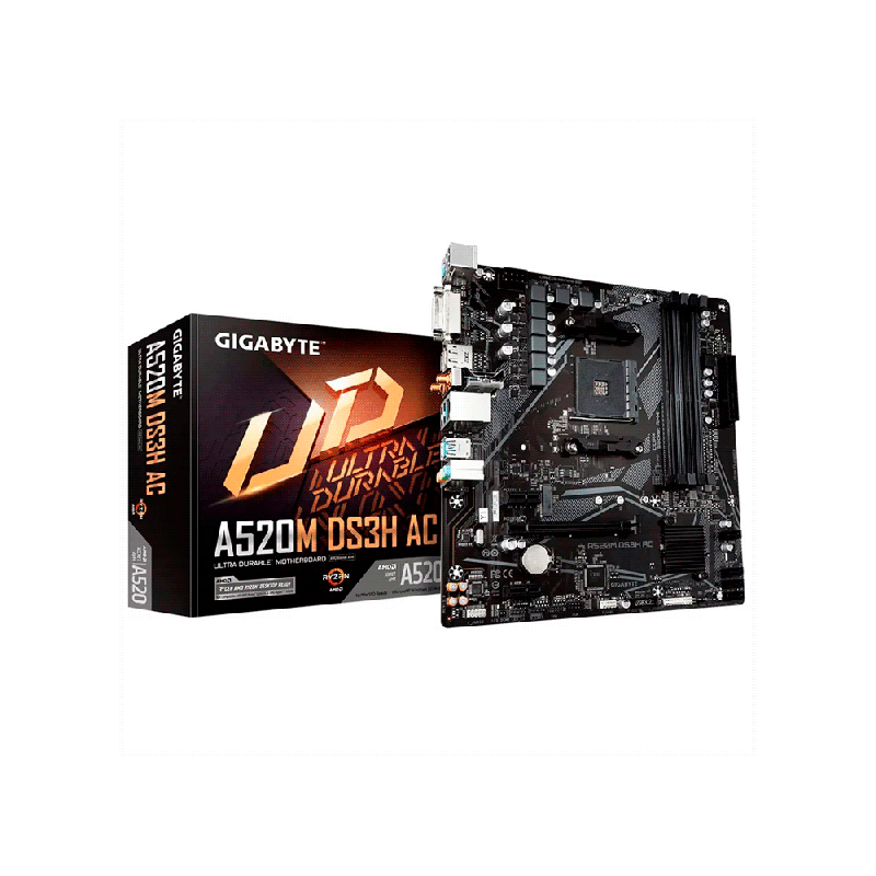 MB AM4 A520M DS3H AC GIGABYTE S/R/HDMI/DP/DVID/M2/WIFI/DDR4/USB3.2/MAT