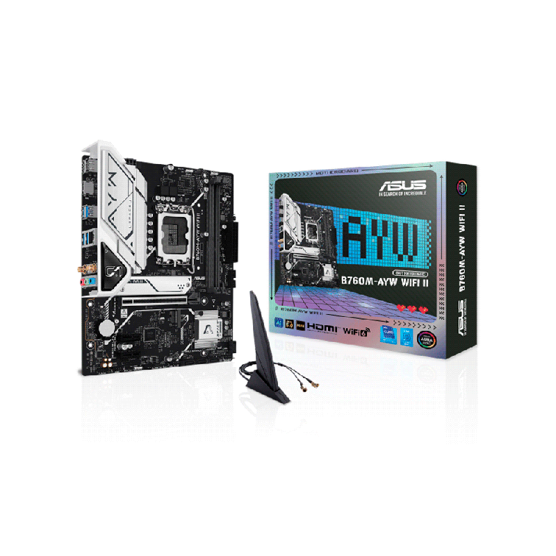 MB 1700 B760M-AYW WIFI II DDR5 ASUS S/R/HDMI/2M2/USB3.2/MATX