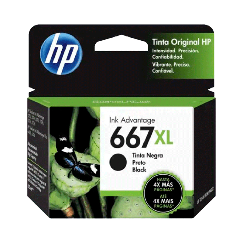 TINTA HP  667XL NEGRO 3YM81AL DJ 2775 8.5ML