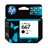 TINTA HP  667 NEGRO 3YM79AL DJ 2775 2ML