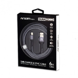 CABLE ARG-CB-0025BK TIPO C TO USB 1.8M NEGRO