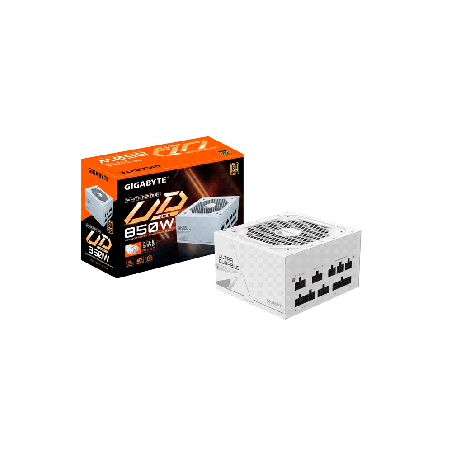 FUENTE  850W GIGABYTE 80PLUS GOLD FULL MOD BLAN BIVOLT GP-UD850GM PG5W