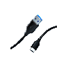 CABLE USB-A 3.0/USB-C 1M FTX-C160-U33-CMAMN-B1 5GBPS/NEG BOLSA 115694