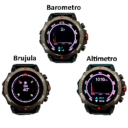 SMARTWATCH FTXG6-BB 57MM NEGRO+ 1 CORREA VERDE EXTRA 135043