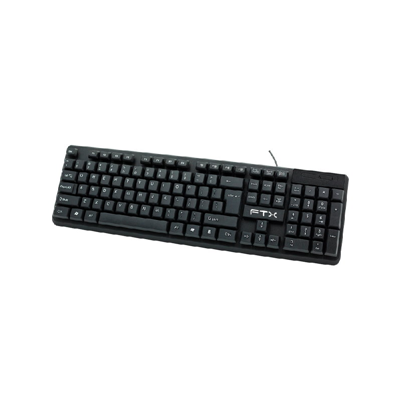 TECLADO USB FTXK002 NUM/ESP/NEGRO 122975