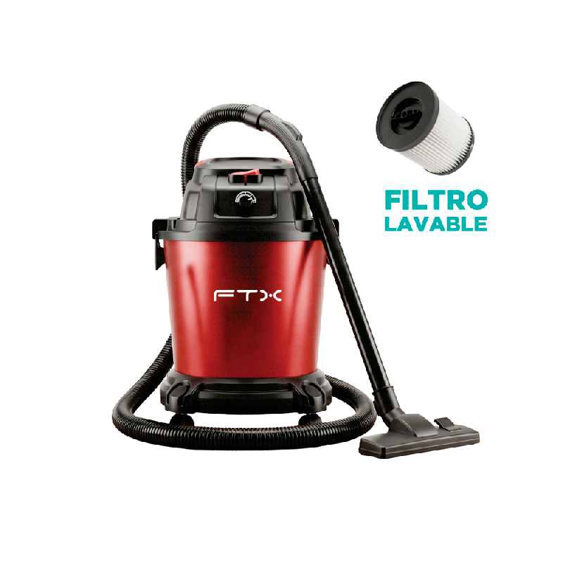 ASPIRADORA FTX 1700W 220V 30L/SECO/HUMEDO ROJO VC2-12DW 132653