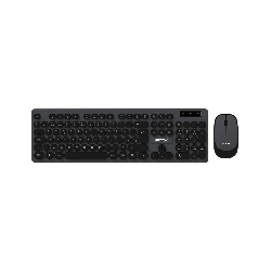 TECLADO+MOUSE WIR FTX KM400 NUM/ESP/POP/NEGRO-GRIS 128793