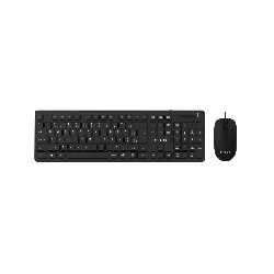 TECLADO+MOUSE USB FTX KM086 NUM/POR/NEGRO 128724