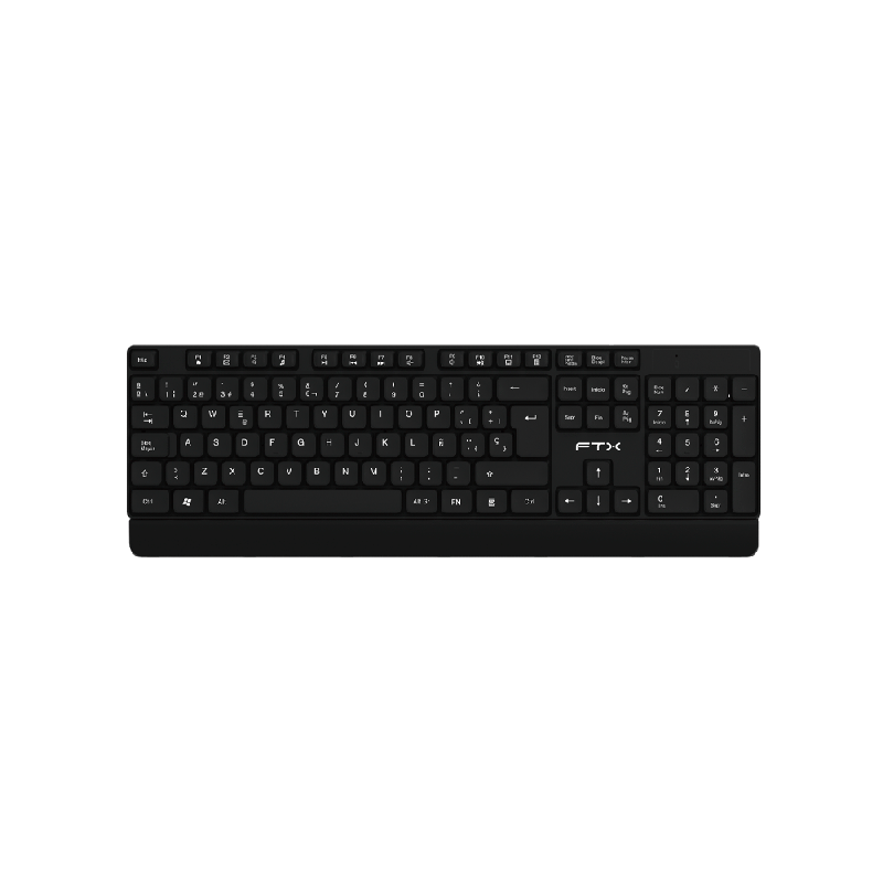 TECLADO WIR FTX KW93 NUM/ESP/NEGRO 128731