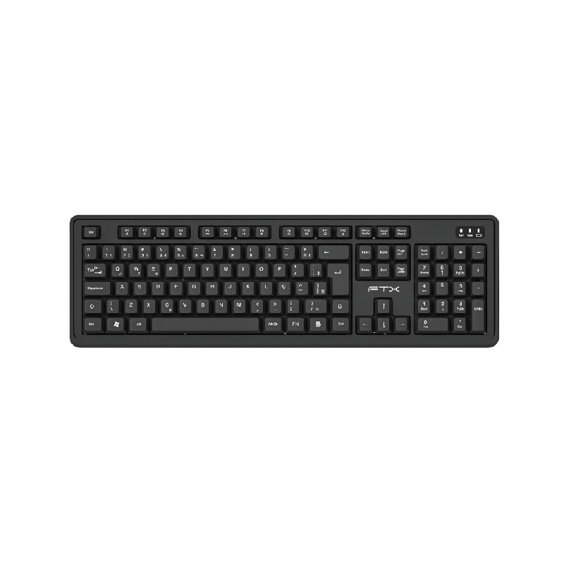 TECLADO WIR FTX KW46 NUM/POR/NEGRO 128762