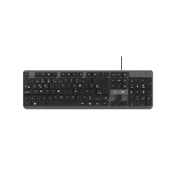 TECLADO USB FTX K87 NUM/POR/NEGRO-GRIS 128700