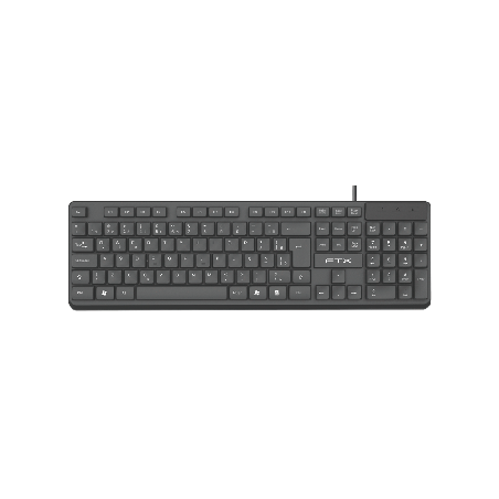TECLADO USB FTX K87 NUM/POR/NEGRO 128687
