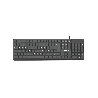 TECLADO USB FTX K87 NUM/POR/NEGRO 128687