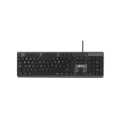 TECLADO USB FTX K87 NUM/ESP/NEGRO-GRIS 128694