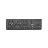 TECLADO USB FTX K87 NUM/ESP/NEGRO 128670