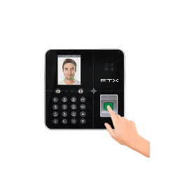 RELOJ/MARCADOR FTX BIOMET. RJ45/DE HUELLA/FACIAL FBM-01 NEGRO